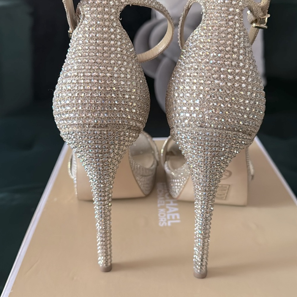 Michael Kors Jordyn gold sparkly heels ๐๐๐ - Picture 4 of 6